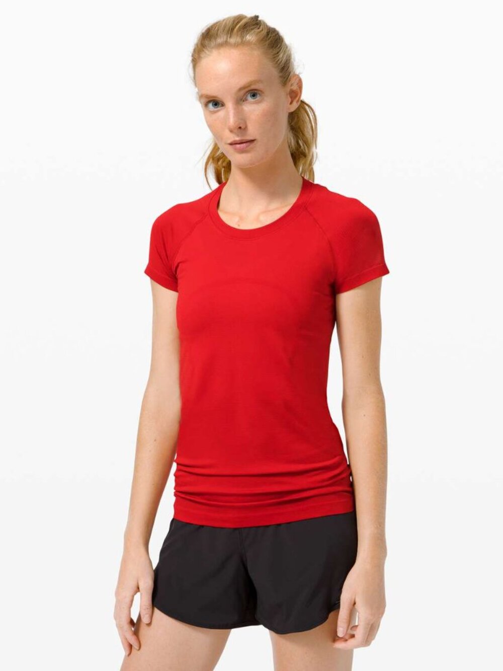 Lululemon Swiftly Tech Short Sleeve 2.0 - Dark Red/Dark Red